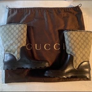 Gucci GG Monogram Rain Boots